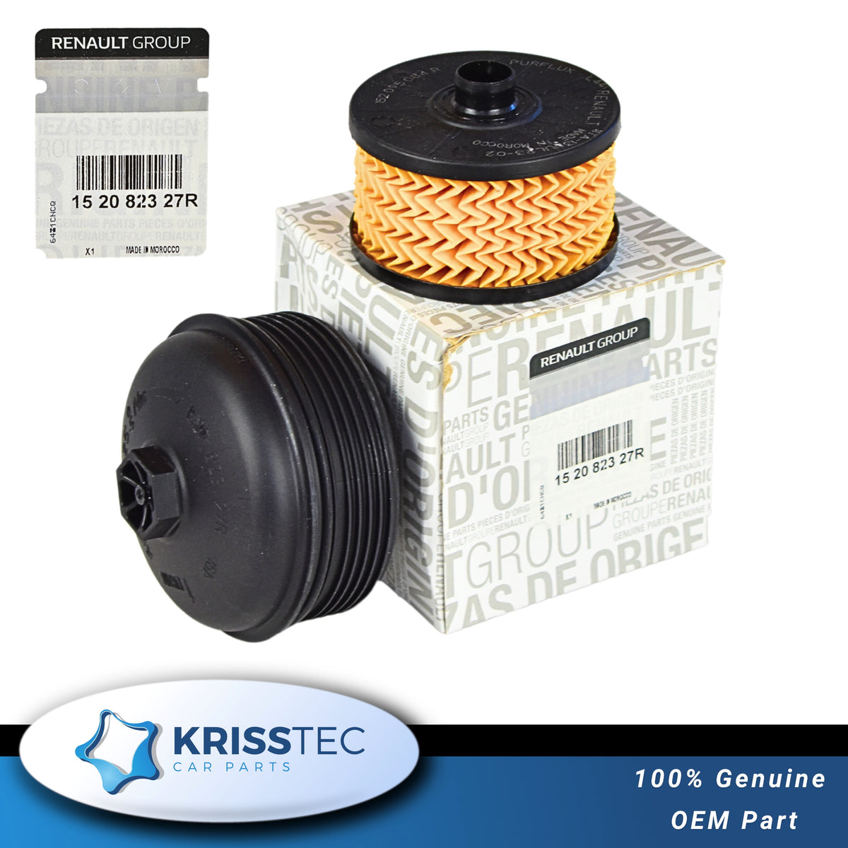 Renault Genuine Engine Oil Filter 152082327R