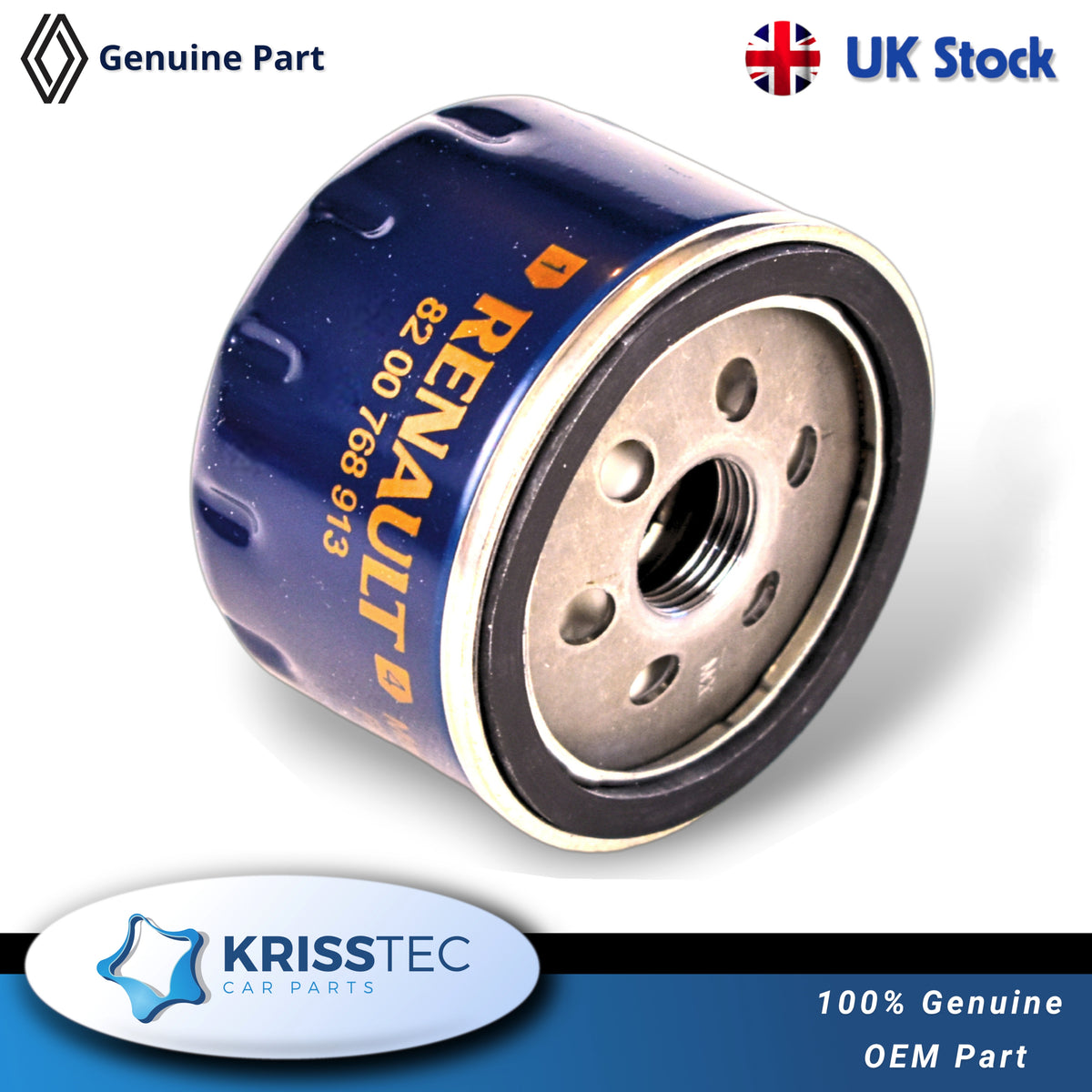 Renault Genuine Engine Oil Filter 8200768913